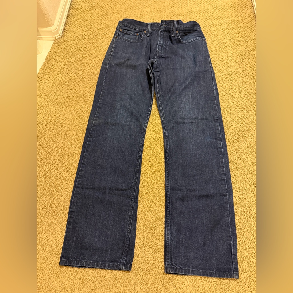 Levi Strauss 514 Denim Jeans Zipper Enclosure (Men’s Waist 32)